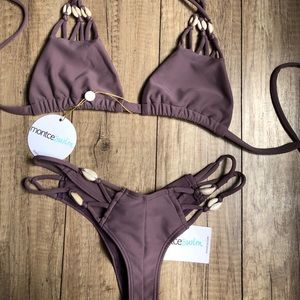 Montce Swim Mauve Syd Shells bikini set